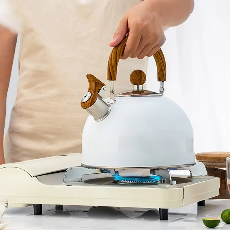 BowLift | 1 piece 2.5/3 l liter kettle made of stainless steel, thickened kettle, gas induction stove, universal kettle, kettle