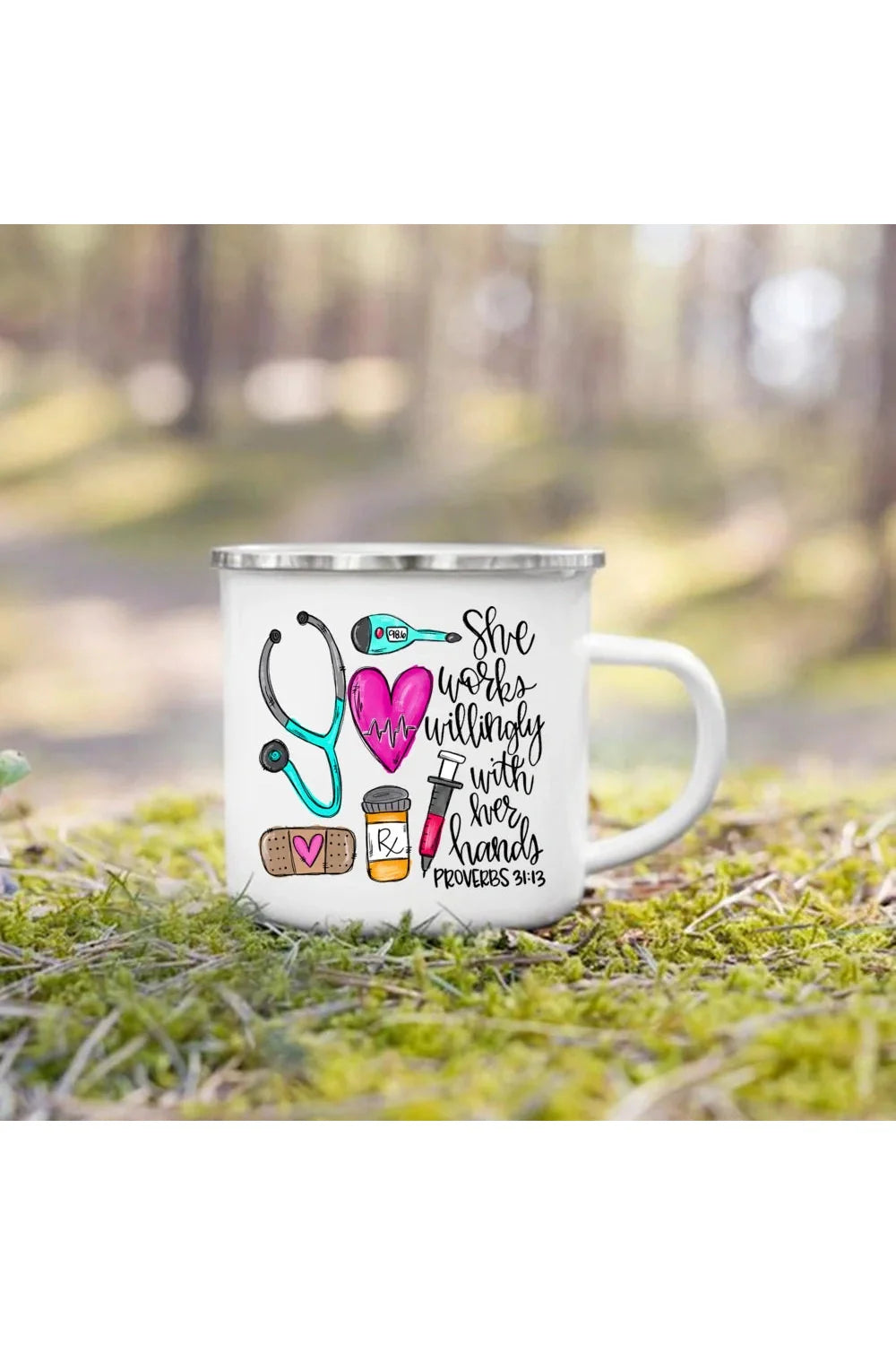 Life Enamel Coffee Mug | Bowlift