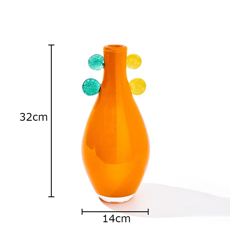 Coloured Globe Handled Glass Jar Vase Collection | Bowlift