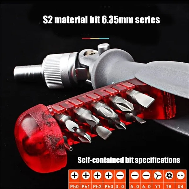 BowLift | Ratchet Master Multi-Angle Foldable Screwdriver Set