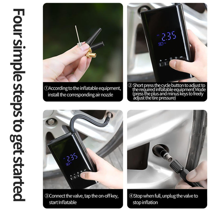 BowLift | Mini LED Display Road Buddy  Air Compressor