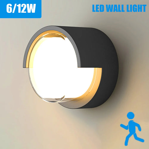 BowLift | LED Wall Light LumoGuard | With Radar Motion Sensor | 6W/12W | Warm & Cold White | IP66 Waterproof