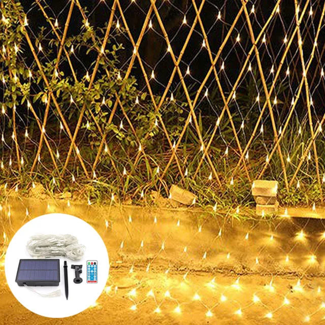 LED light net for outdoor and indoor – Colored Christmas lighting net | Bowlift