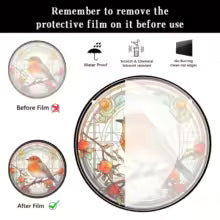 BowLift | Acrylic Sun Catcher LumoOwl | 15 cm Round | Owl Decor | Window & Wall Pendant | Gift Idea