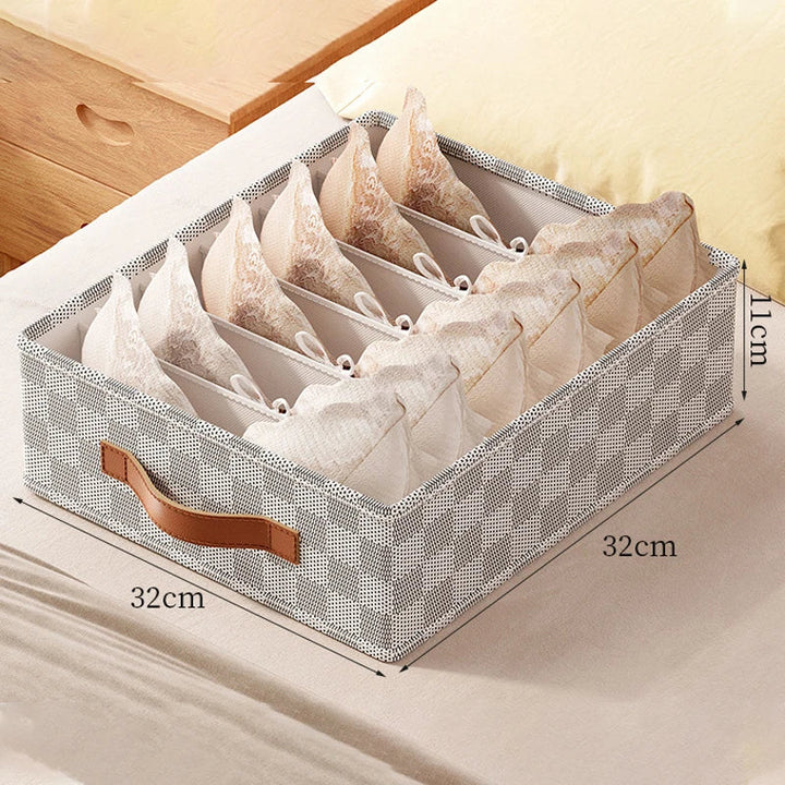 BowLift | OrgaNest Drawer Organizer Box | For Underwear & Socks | Foldable & Space-Saving | High-Quality Polyester
