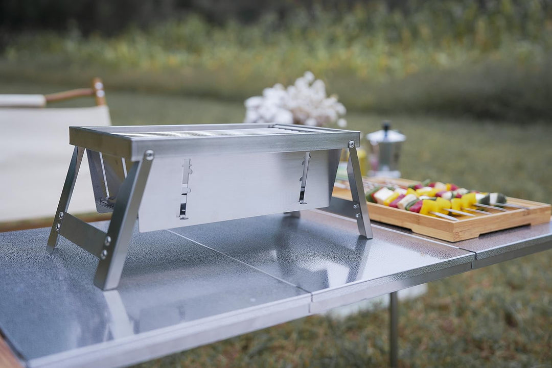 BowLift | Ultimate Camping Style Stainless Steel Foldable Grill