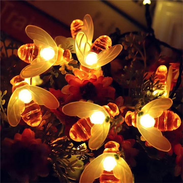 BowLift | Enchanting Solar-Powered Bee String Lights with Multiple Modes