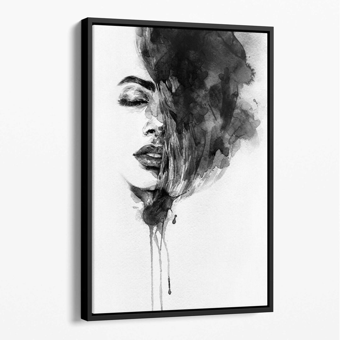 Black & White Fashion Illustrations Canvas No. 3 | Bowlift