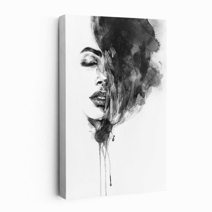 Black & White Fashion Illustrations Canvas No. 3 | Bowlift