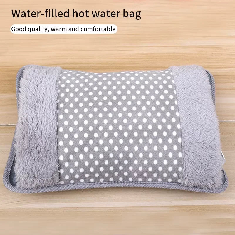 BowLift | Electric Hot Water Bottle HeatDot 500 | 500W Quick Heating with EU Plug | Rechargeable Hand Warmer with Double Pocket | Safe Heat Source for Winter & Office