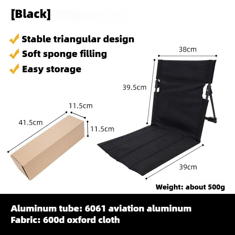 BowLift | TREKASE Camping Folding Chair | Ultra-light & weatherproof | Aluminum frame | Padded for extra comfort | Quick to assemble