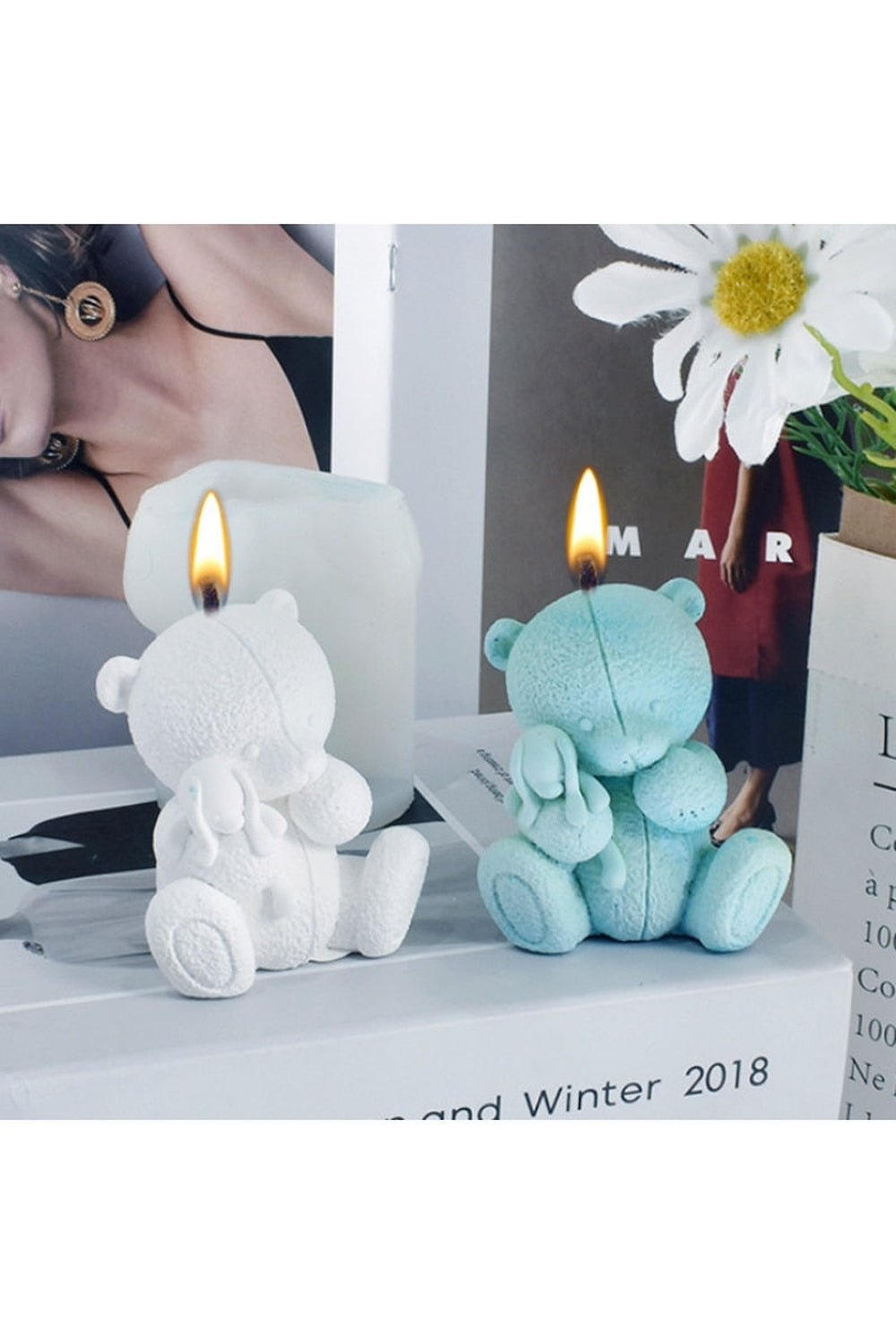 Bear-shaped candle mold | Bowlift