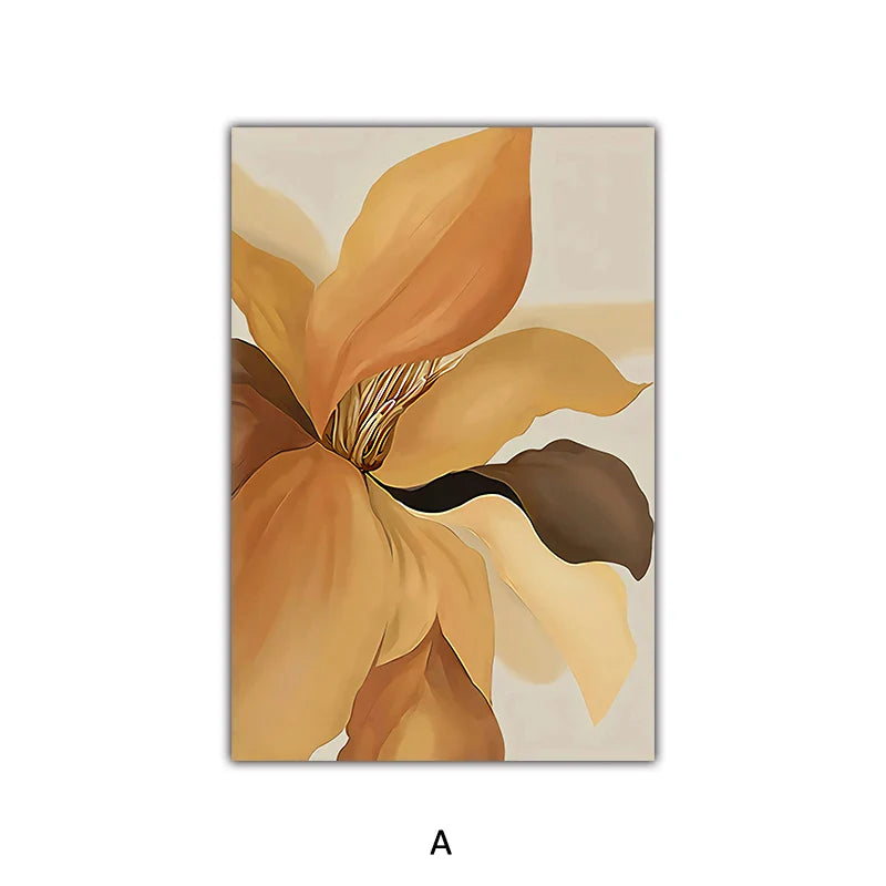 Big Abstract Floral Wall Art Fine Art Canvas Prints Modern Botany Pictures For Living Room Dining Room Bedroom Art Decor | Bowlift
