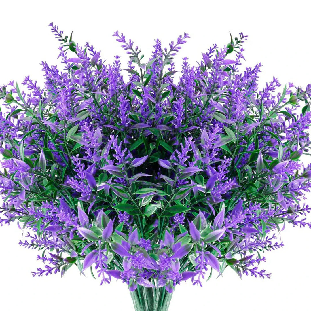 BowLift | Florabell 12 Piece Set Artificial Lavender | Artificial Plants for Weddings, Vases, Garlands & Decoration | For Indoor & Outdoor