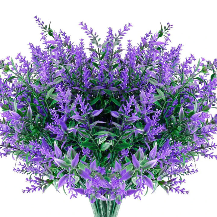 BowLift | Florabell 12 Piece Set Artificial Lavender | Artificial Plants for Weddings, Vases, Garlands & Decoration | For Indoor & Outdoor