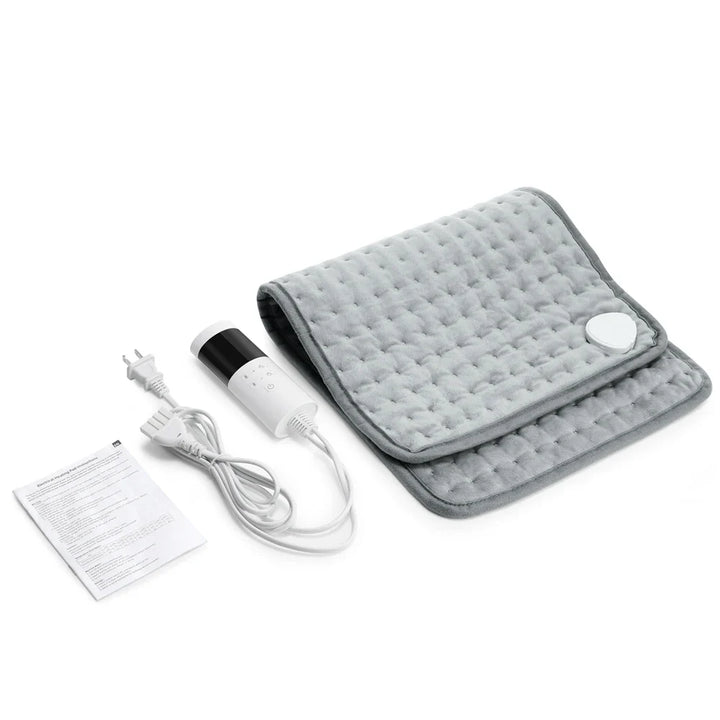 BowLift | ThermaEase Electric Heating Pad | 9 Temperature Levels & 4 Timer Modes | 30×60 cm | Washable & Quick Heating | For Back, Stomach & Legs