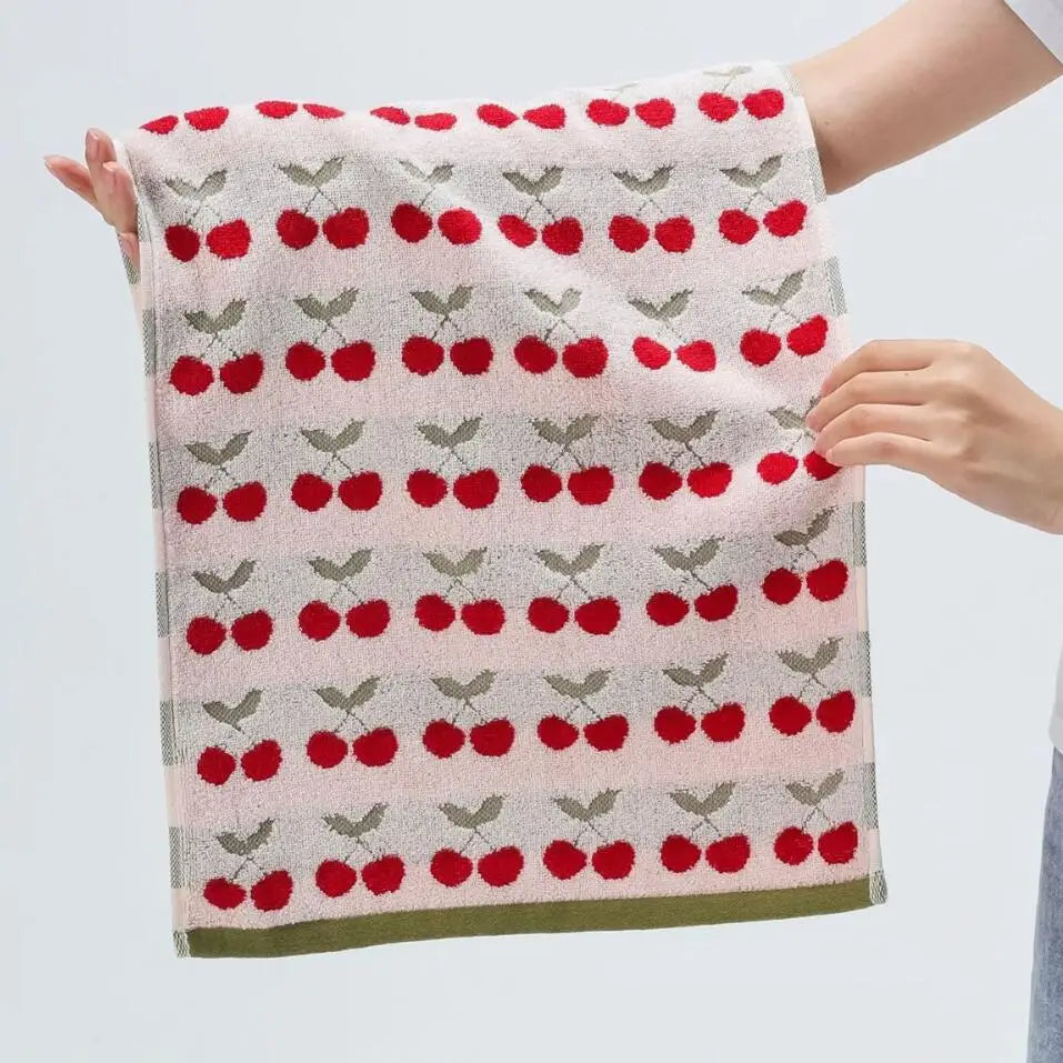 Cherry Cotton Towel | Bowlift