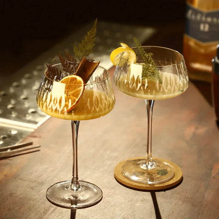 Elegant 2-Piece Cocktail Coupe Set Bowlift
