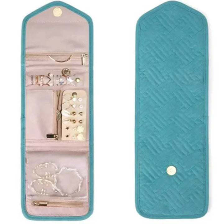 BowLift | Jewelry bag Velmora Roll | Foldable & Space-saving | For Travel & Home | Velvet look in 3 colors