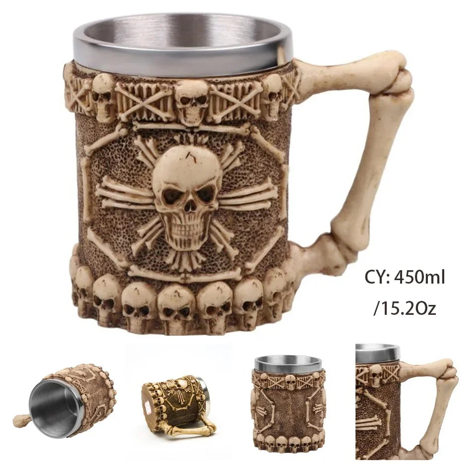 BowLift | Medieval Dragon Resin Stainless Steel Mug as Coffee Mug or Tea Mug