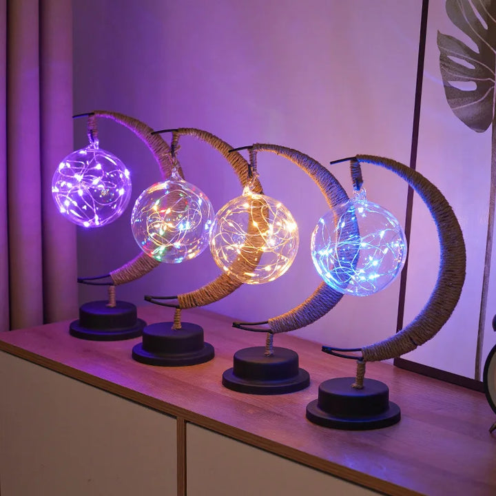 BowLift | Celunara Moonlight Lamp Half Moon Design | LED in 3 Colors | 26.5×17×10 cm | Wireless with Battery Operation