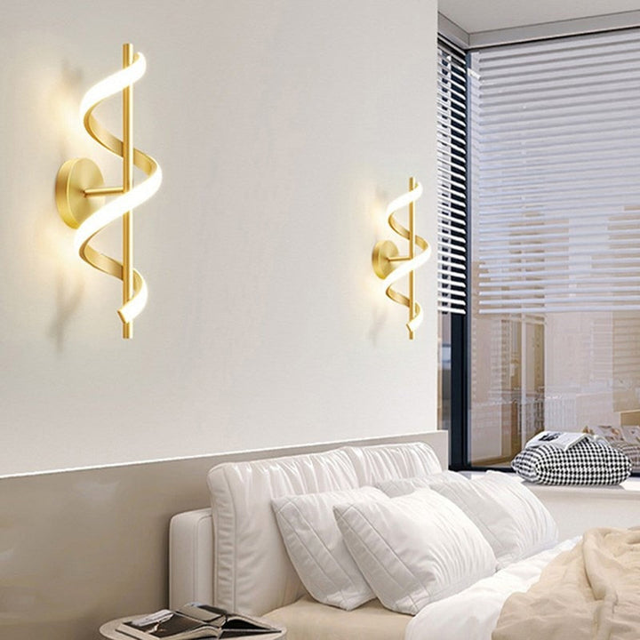 BowLift | SpiralLume – Minimalist LED Wall Light with a Modern Edge