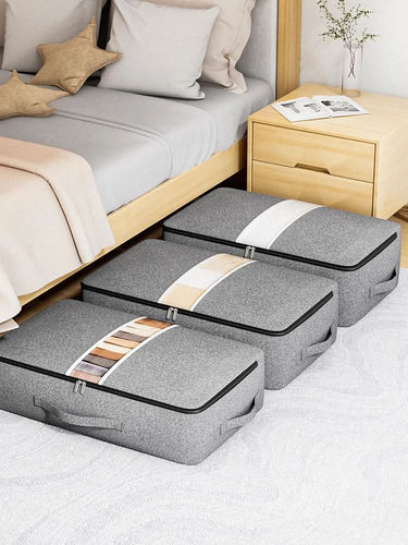 BowLift | CLOTHING STORAGE BAG – Foldable storage bag with view window & zipper for clothes & bedding