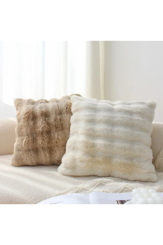 Cream plush pillow cover | Bowlift