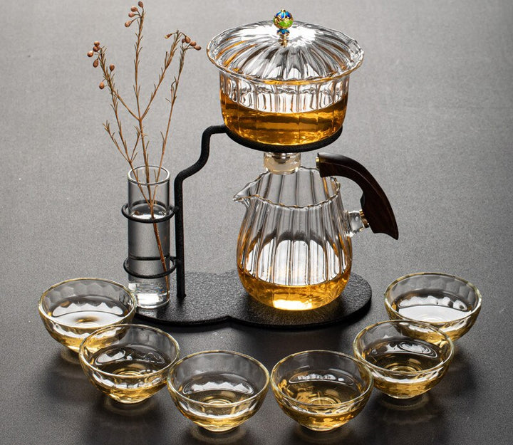 BowLift | Nature Leaf Magnetic Semi-Automatic Tea Set