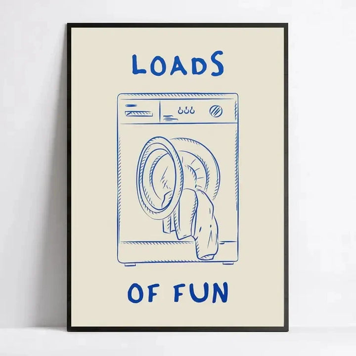 Loads of Fun Laundry Room Wall Art | Bowlift