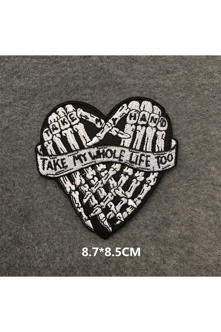 Punk embroidered patch set | Bowlift