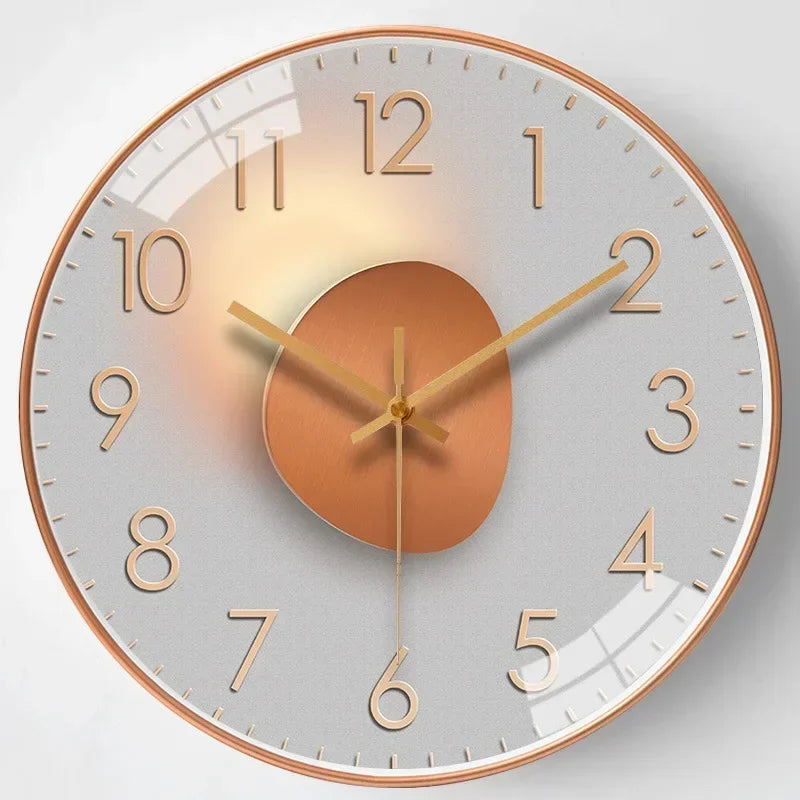 BowLift | Timeless Whisper™ | Silent Classic Wall Clock | Non-Ticking Design for Bedroom & Office Decor