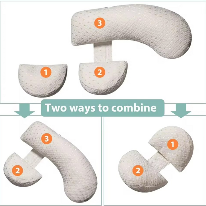 ComfyMama U-shaped pregnancy pillow – Full body support & washable cover | Bowlift