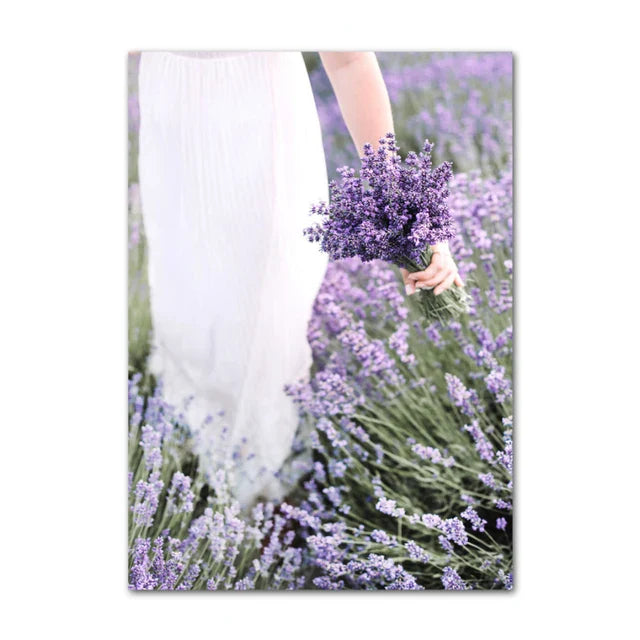 Provence Landscape Purple Lavender Pictures Of Calm Wall Art Fine Art Canvas Prints Gallery Wall Pictures For Living Room Art Decor | Bowlift
