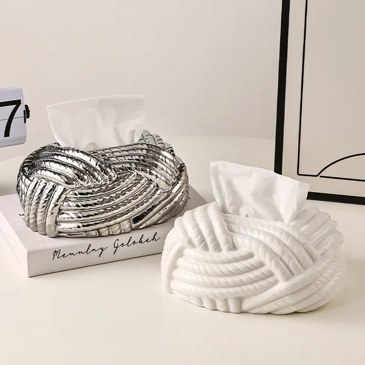 Ceramic Knot Tissue Holder | Bowlift