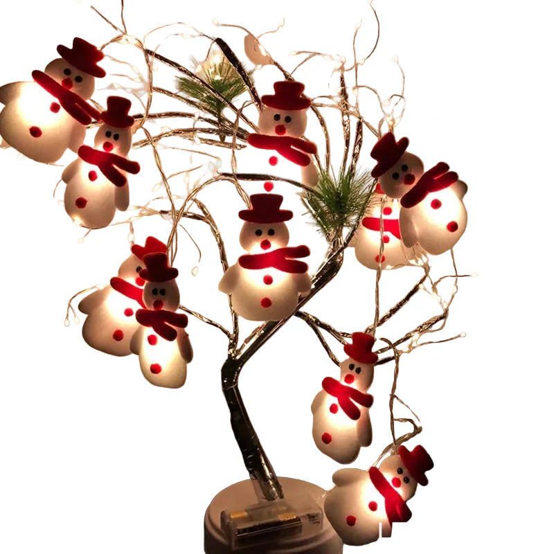 BowLift | FrostyGlow – Snowman Christmas Tree Lights and Hanging Ornaments