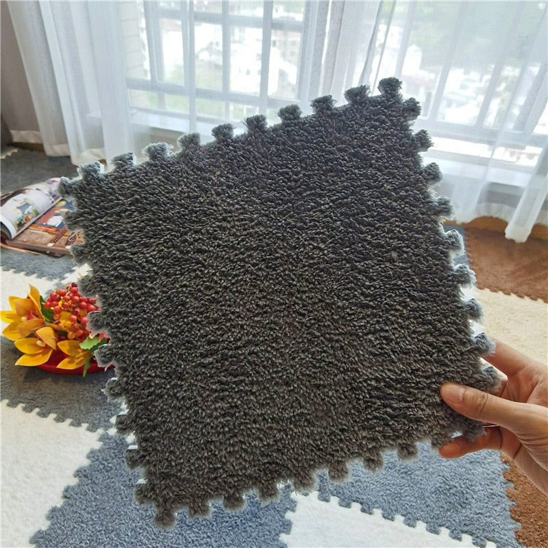 DIY Winter Plush Puzzle Mat | Bowlift