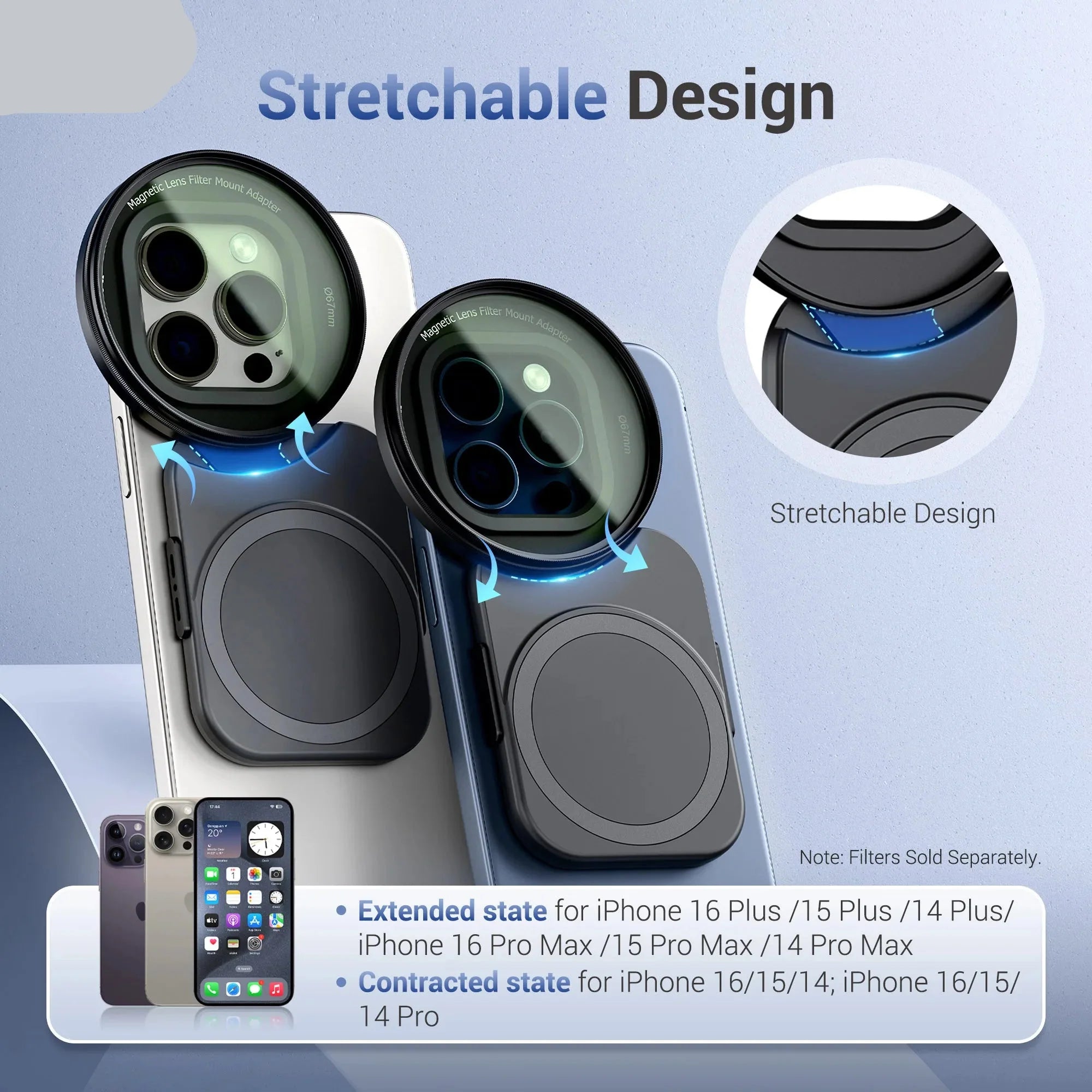 BowLift | 67mm Magnetic Lens Filter Adapter