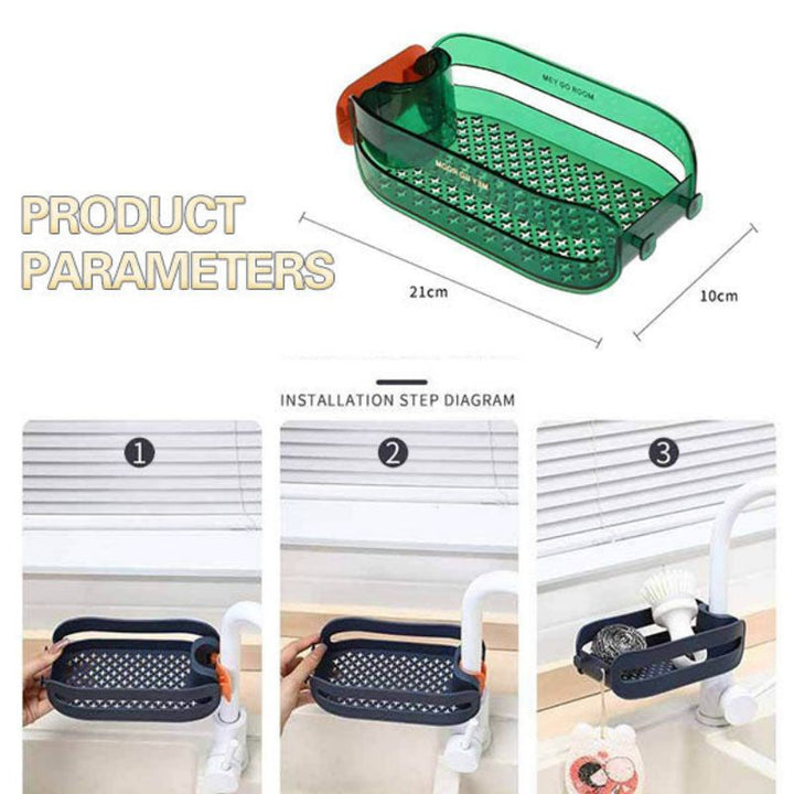 BowLift | 2in1 Sponge Holder Sink Organizer Rack