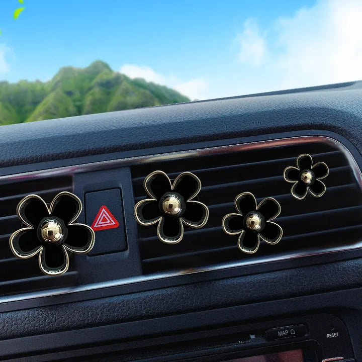 BowLift | FloraDrive Scent Clips | Flower Air Fresheners for Car | Set of 4 | Decorative Aromatherapy for Vent Slots