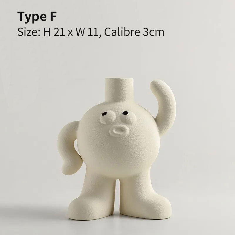 Character Ceramic Vase | Bowlift