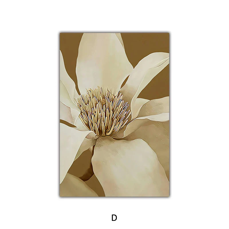 Big Abstract Floral Wall Art Fine Art Canvas Prints Modern Botany Pictures For Living Room Dining Room Bedroom Art Decor | Bowlift