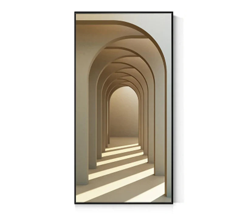 Modern Abstract Minimalist Arches Architecture Wall Art Fine Art Canvas Prints Pictures For Entrance Hall Foyer Living Room Home Office Decor | Bowlift