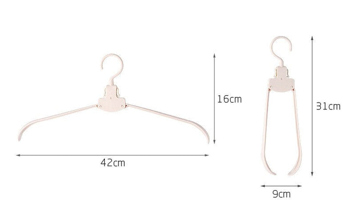 BowLift | Easy Fold Wide Foldable Clothes Hanger