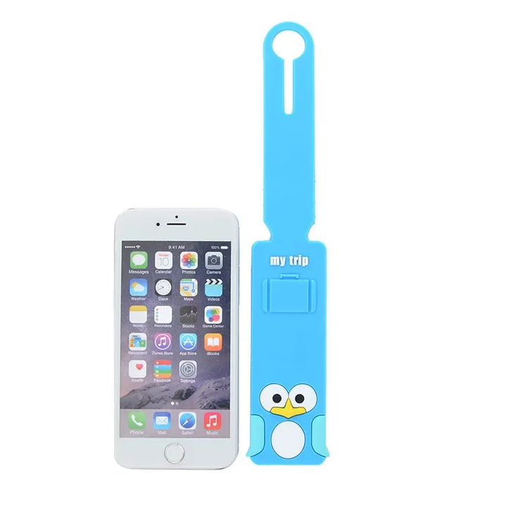 BowLift | Taggidoo Silicone Luggage Tag with Animal Design | Address Label for Travel & Luggage | Boarding Tag for Suitcases & Bags