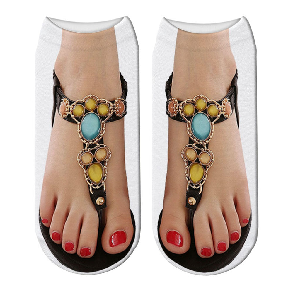 BowLift | 3D Printed Funny Creative Ankle Socks