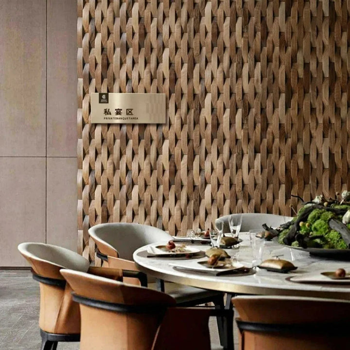 BowLift | 3D Mosaic Wall Panel Solid Wood Acoustic Decor