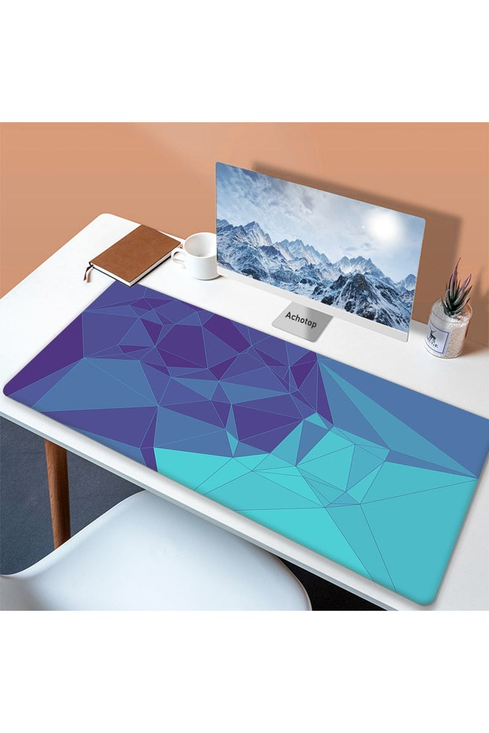 White Art Mouse Pad Desk Mat | Bowlift