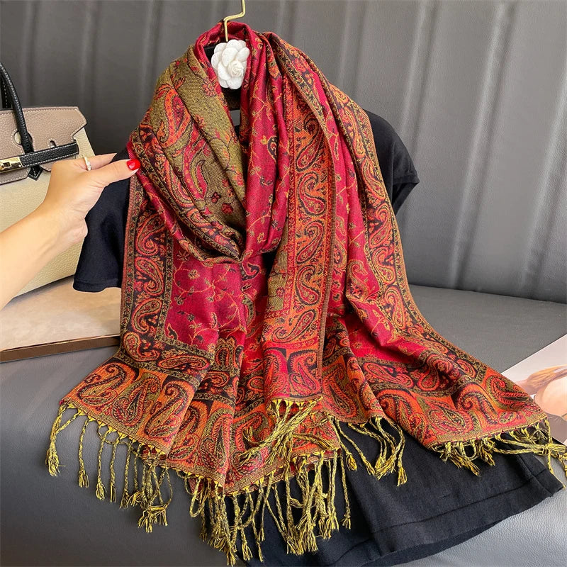 BowLift | Élégancea | Women's Scarf | Cashmere Feel | 70 × 190 cm | Luxury Print & Warm