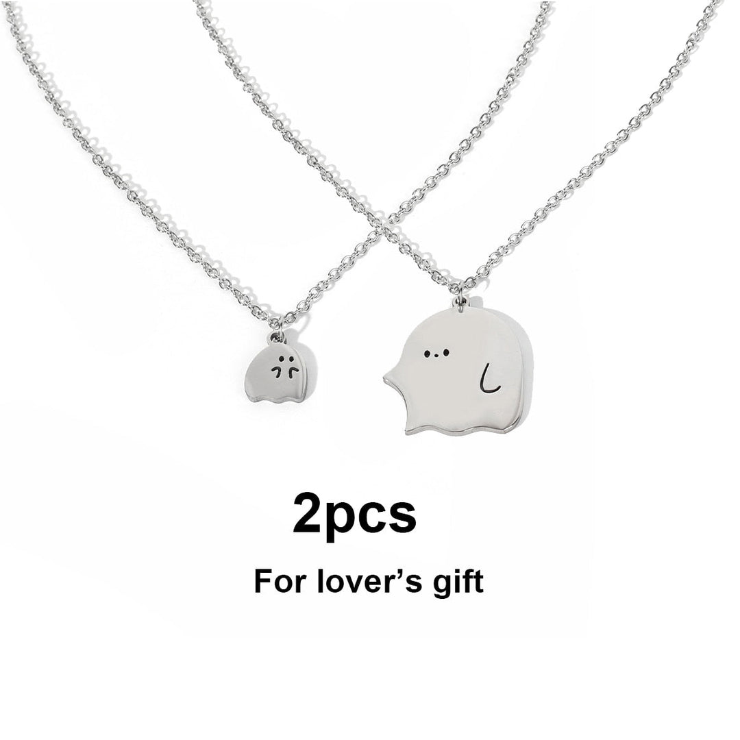 BowLift | Cute Little Ghost Couple Necklace